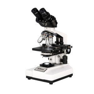 OPXICA Advanced Binocular Lab Microscope ABM-125 with plan achromatic optics and LED illumination for laboratory research and educational applications