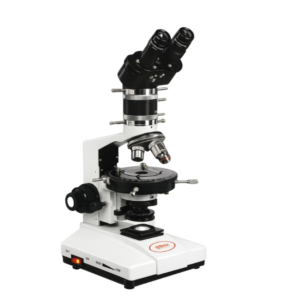 OPXICA Advanced Binocular Polarizing Microscope ABPM-136 with Bertrand lens and polarized light system for crystal and mineral analysis