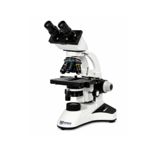 Coaxial Binocular LED Microscope CBM-104 with semi-plan achromatic objectives, LED illumination, and c