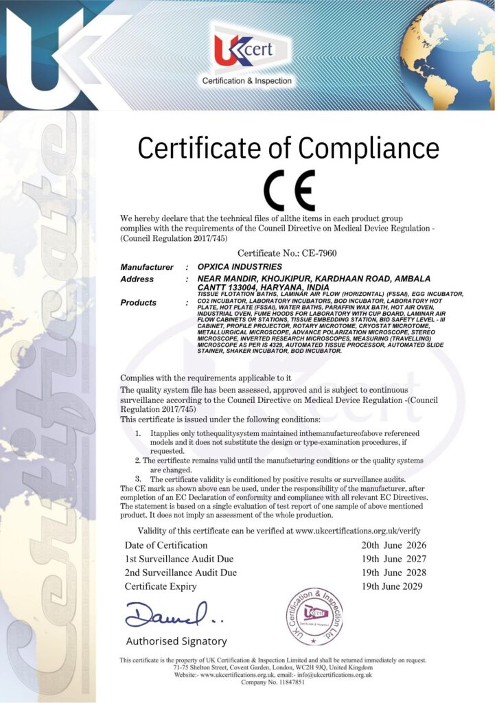 Opxica Industries - Certificate of Compliance-2