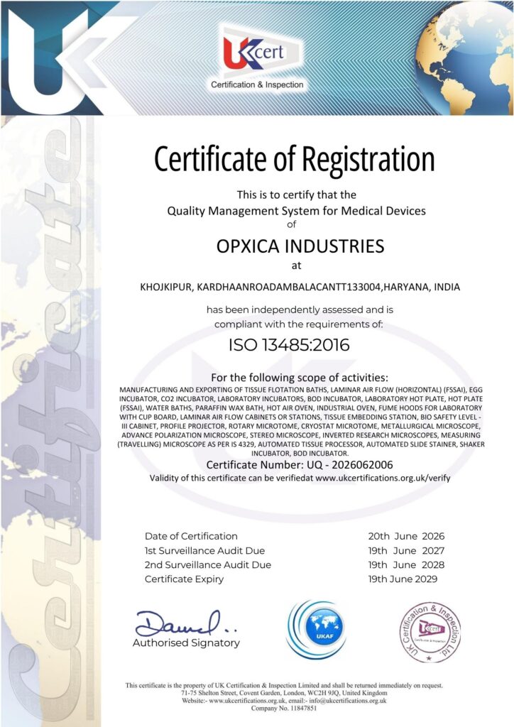 Opxica Industries - ISO Certificate