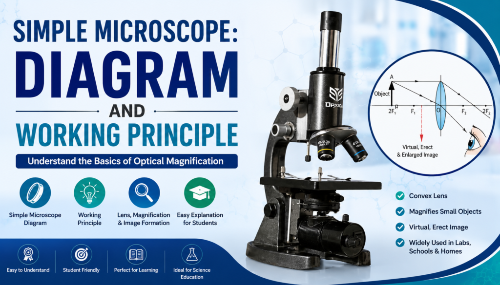 Simple Microscope - Diagram and working Principle