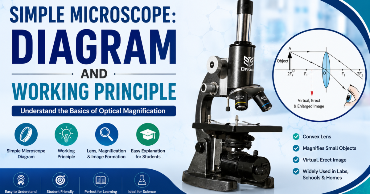 Simple Microscope - Diagram and working Principle