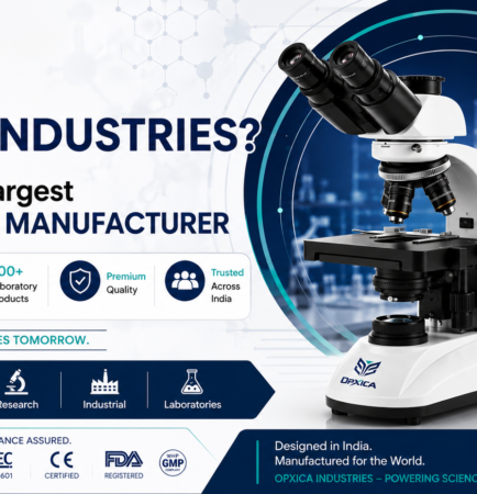 OPXICA Industries India’s 2nd largest microscope manufacturer with 200+ microscope types